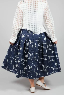 Abey Skirt in Floral Blue