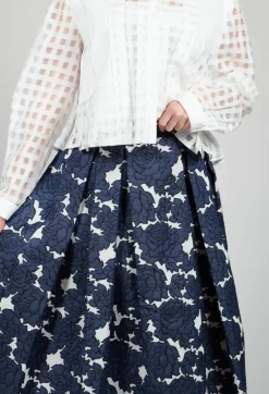 Abey Skirt in Floral Blue