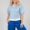 Abigi Top in Saphir