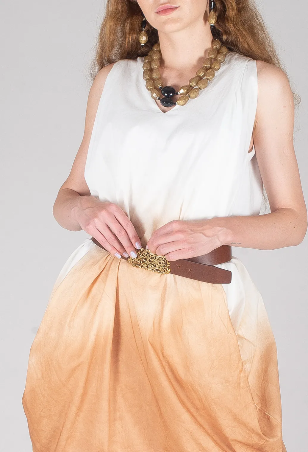 Abito Still Dress in Cognac
