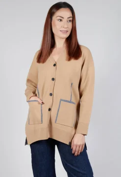 Active Cardigan in Beige