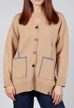Active Cardigan in Beige