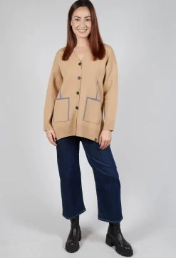 Active Cardigan in Beige