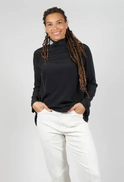 Adis Blouse in Black Speckle