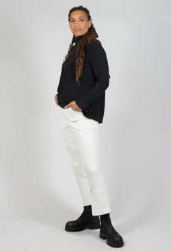 Adis Blouse in Black Speckle