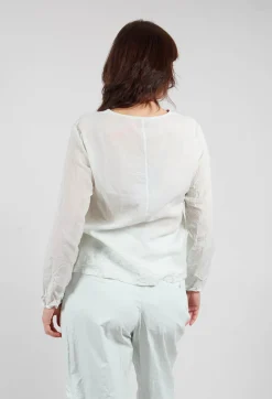 Agna Blouse in Soft Jade
