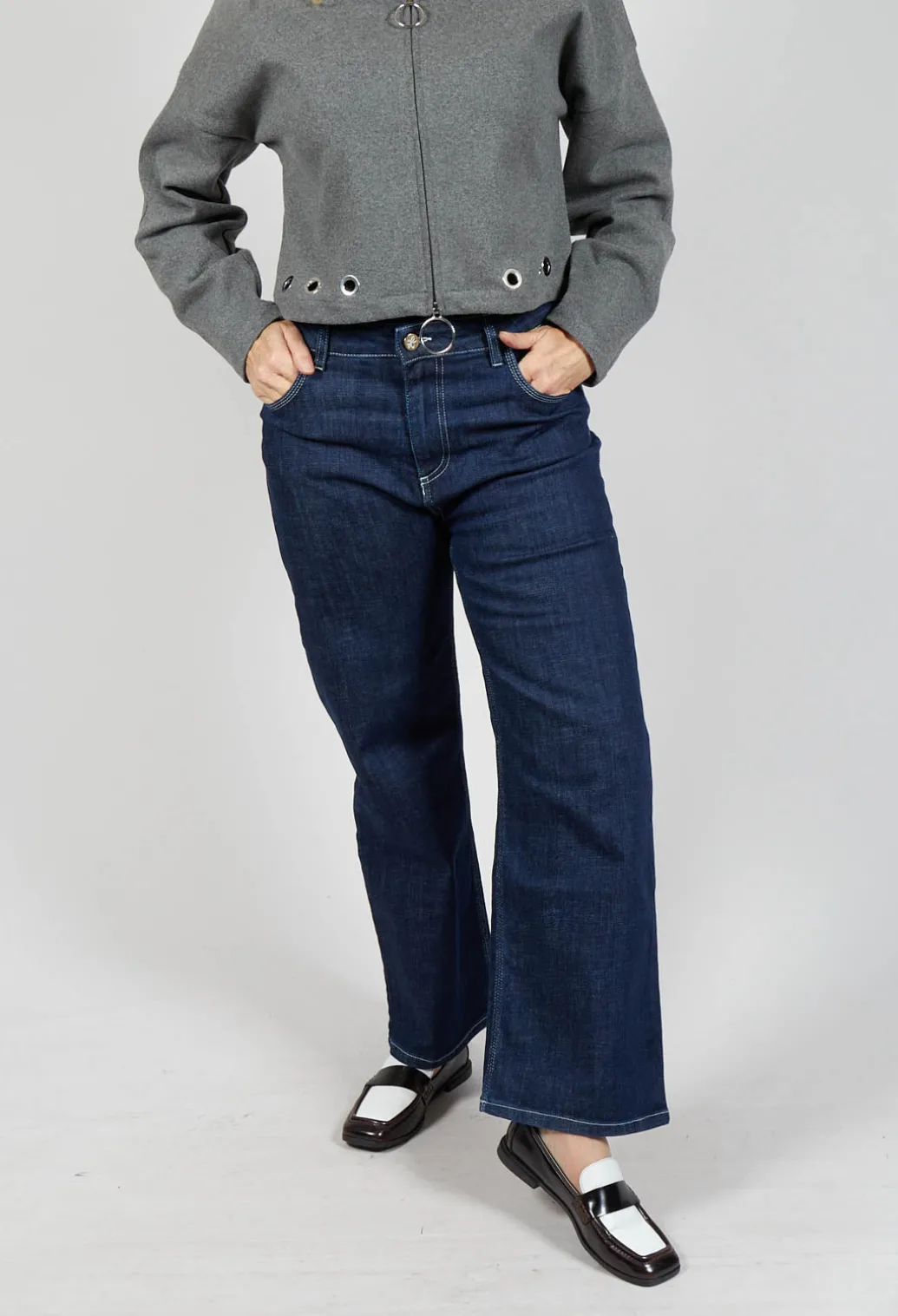 Agnes Jeans in Blue Denim