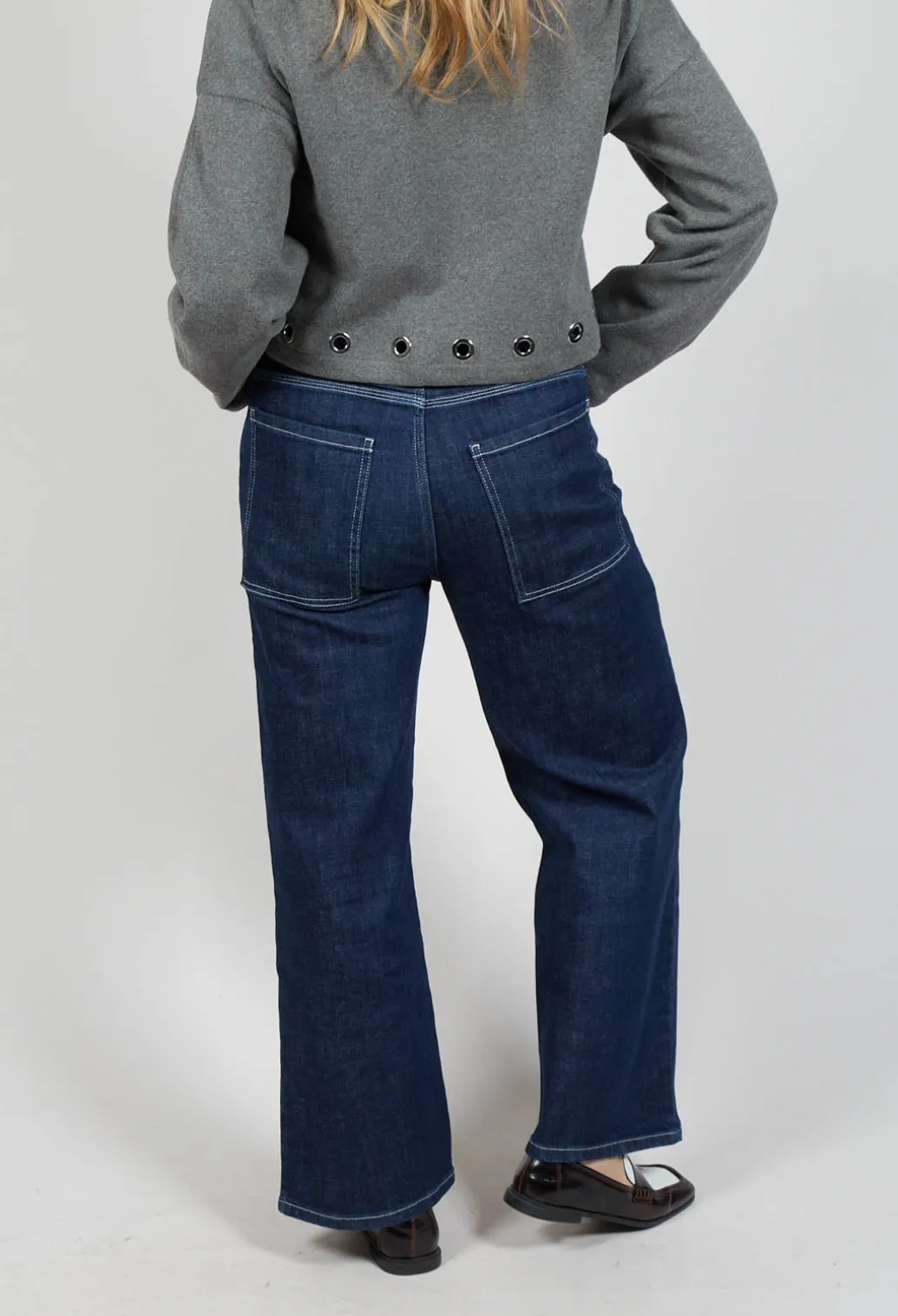 Agnes Jeans in Blue Denim
