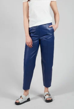 Ago Leather Trouser In Ink