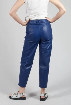 Ago Leather Trouser In Ink