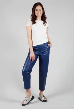 Ago Leather Trouser In Ink