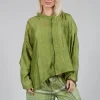 Aiko G Shirt in Dark Citron Check