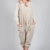 Alain Jumpsuit in Striped Linen