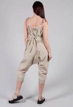 Alain Jumpsuit in Striped Linen