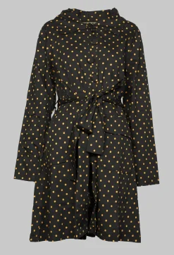 Alane Coat in Large Spot Bronze