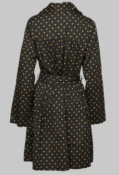 Alane Coat in Large Spot Bronze