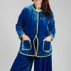 Aldina Pomegranate Jacket in Lapis