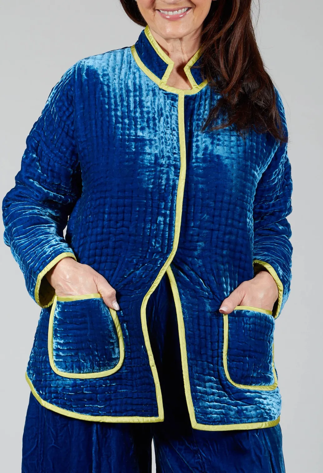 Aldina Pomegranate Jacket in Lapis