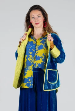 Aldina Pomegranate Jacket in Lapis