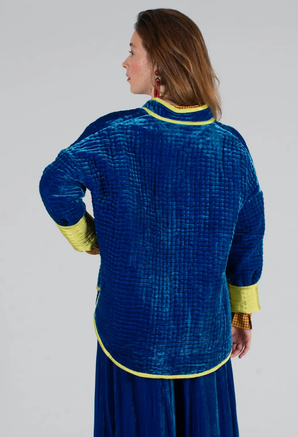 Aldina Pomegranate Jacket in Lapis