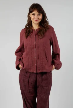 Aletta Top in Burgundy