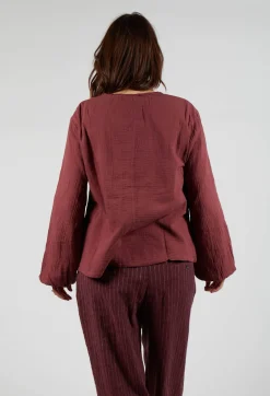 Aletta Top in Burgundy