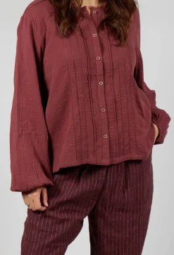 Aletta Top in Burgundy