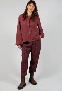 Aletta Top in Burgundy
