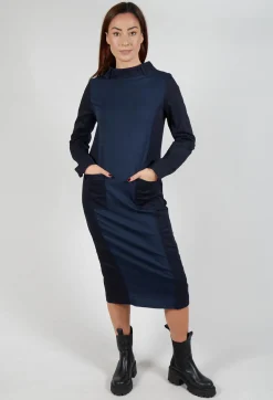 Alim Dress in Navy