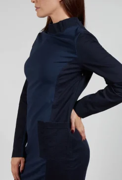 Alim Dress in Navy