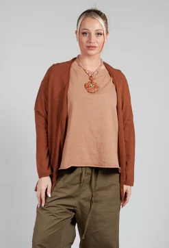 A-Line Cardigan in Pottery