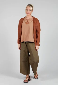 A-Line Cardigan in Pottery