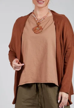 A-Line Cardigan in Pottery