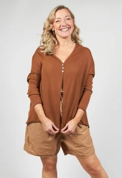 A-Line Cardigan in Pottery