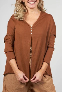 A-Line Cardigan in Pottery