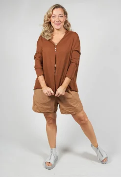 A-Line Cardigan in Pottery