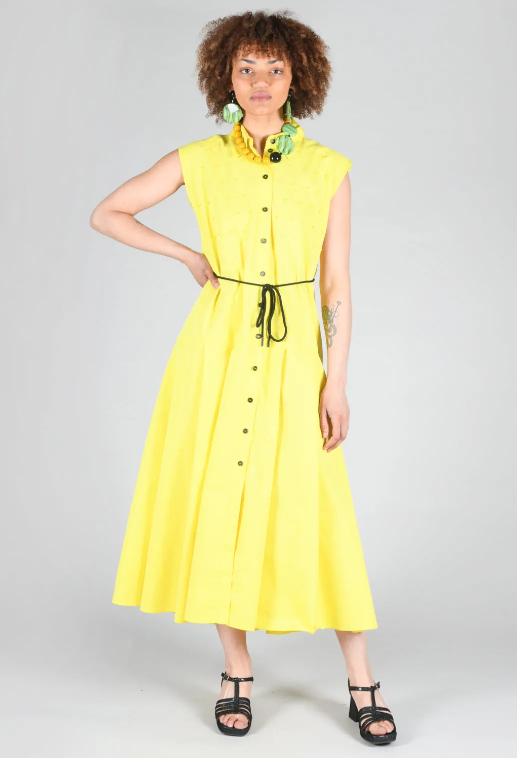 A-Line Dress in Sunflower