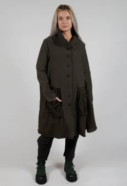 A-Line Jacket with Feature Pockets in Jungle