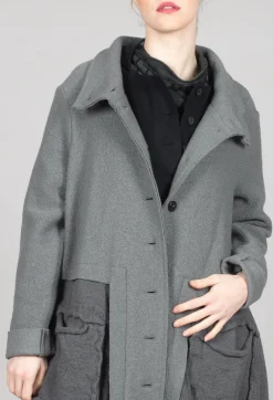 A-Line Jacket with Feature Pockets in Rock
