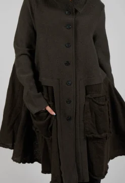 A-Line Jacket with Feature Pockets in Jungle