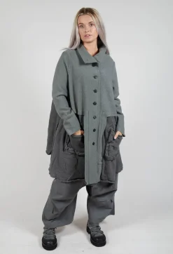 A-Line Jacket with Feature Pockets in Rock