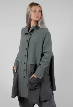 A-Line Jacket with Feature Pockets in Rock
