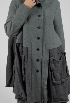 A-Line Jacket with Feature Pockets in Rock