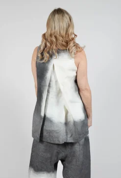 A-Line Linen Top in Asteroid Pigment (Pictured in Moon Pigment)