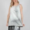 A-Line Linen Top in Moon Pigment
