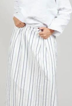 A-Line Skirt in Abisso Stripe