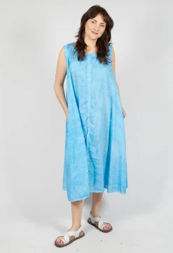 A-Line Sleeveless Dress in Malibu Cloud