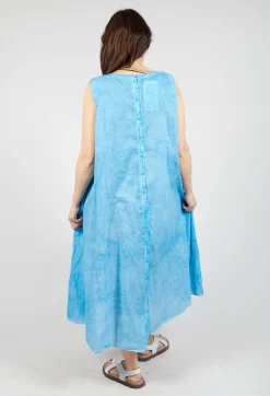 A-Line Sleeveless Dress in Malibu Cloud