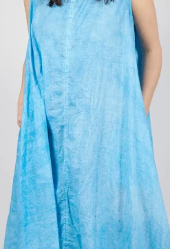 A-Line Sleeveless Dress in Malibu Cloud