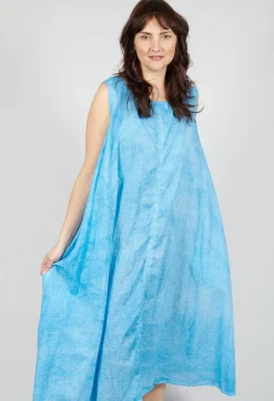 A-Line Sleeveless Dress in Malibu Cloud
